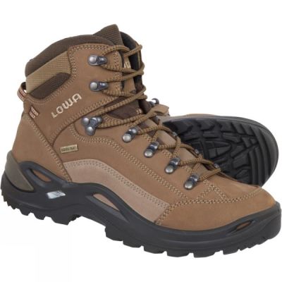 Botas Lowa Renegade GTX Mid Mujer - Marrones - Chile HRI016539